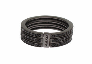 Black CZ 925 Sterling Silver Womens Nialaya