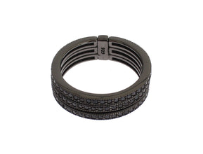 Black CZ 925 Sterling Silver Womens Nialaya