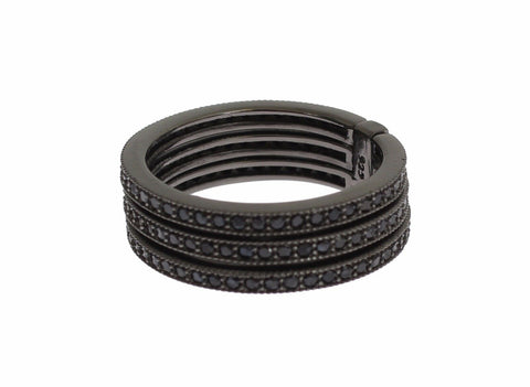 Black CZ 925 Sterling Silver Womens Nialaya