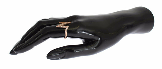 Pink Gold 925 Silver Womens Clear Ring Nialaya
