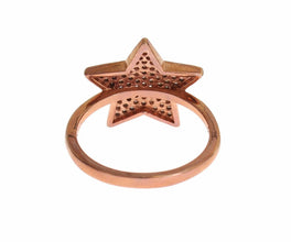 Womens Clear CZ Star 925 Silver Ring Nialaya