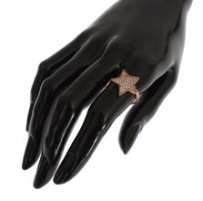 Womens Clear CZ Star 925 Silver Ring Nialaya