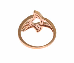 Womens Clear CZ Gold 925 Silver Ring Nialaya