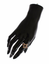 Womens Clear CZ Gold 925 Silver Ring Nialaya