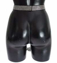 Black Silk Clear Crystal Bow Waist Belt Dolce & Gabbana