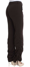 Brown Stretch Casual Trousers Pants Ermanno Scervino