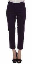 Purple Striped Stretch Coat Blazer Pants Suit BENCIVENGA