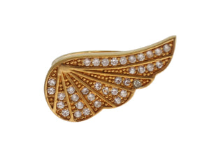 Womens Clear CZ Gold 925 Silver Authentic Ring Nialaya