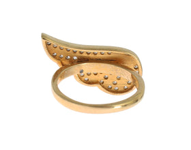 Womens Clear CZ Gold 925 Silver Authentic Ring Nialaya