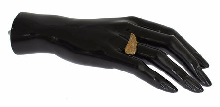 Womens Clear CZ Gold 925 Silver Authentic Ring Nialaya