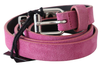 Pink Silver Chrome Metal Buckle Waist Belt Just Cavalli