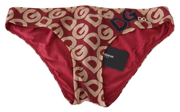 Multicolor DG Logo Print Bottom Beachwear Bikini Swimsuit Dolce & Gabbana