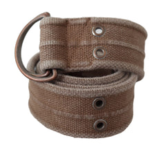 Beige Leather Logo Belt Sling Cintura Buckle Belt Dolce & Gabbana