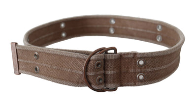 Beige Leather Logo Belt Sling Cintura Buckle Belt Dolce & Gabbana
