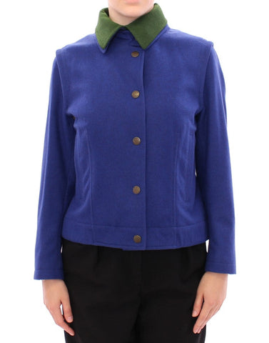 Habsburg Blue Green Wool Jacket Coat Andrea Incontri