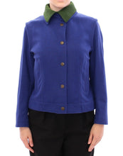 Habsburg Blue Green Wool Jacket Coat Andrea Incontri