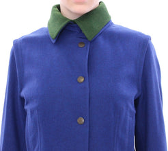 Habsburg Blue Green Wool Jacket Coat Andrea Incontri