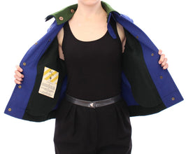 Habsburg Blue Green Wool Jacket Coat Andrea Incontri