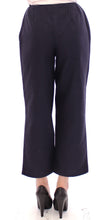 Blue Cropped Cotton Pants Andrea Incontri