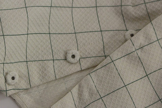 White Cotton Checkered Shirt Top Andrea Incontri