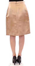 Brown Silk Solid Mini Pleated Skirt Andrea Incontri