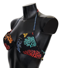 Black Corals Print Women Beachwear Bikini Tops Dolce & Gabbana