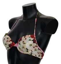 Multicolor Floral Swimsuit Beachwear Bikini Tops Dolce & Gabbana