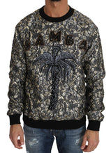 Multicolor SAMBA Jacquard Palmtree Pullover Sweater Dolce & Gabbana