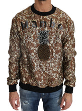 Multicolor MAMBO Jacquard Pineapple Pullover Sweater Dolce & Gabbana