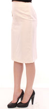 White Cotton Floral Embroidery Skirt Andrea Incontri