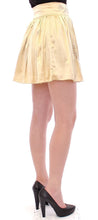 Beige Floral Embroidery Mini Skirt Andrea Incontri