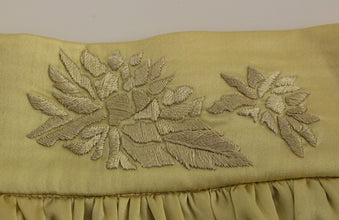 Beige Floral Embroidery Mini Skirt Andrea Incontri