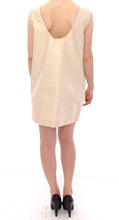 Beige Sleeveless Shift Mini Dress Andrea Incontri