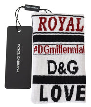 Multicolor Wool Knit D&G Love Wristband Wrap Dolce & Gabbana