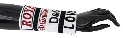 Multicolor Wool Knit D&G Love Wristband Wrap Dolce & Gabbana