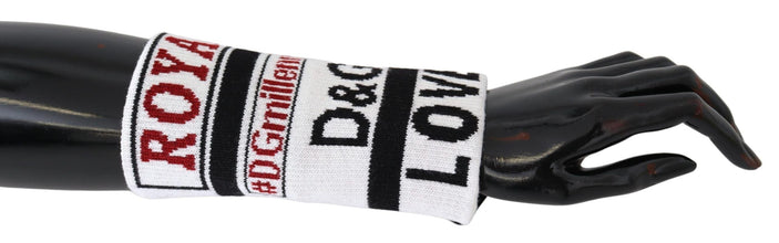 Multicolor Wool Knit D&G Love Wristband Wrap Dolce & Gabbana