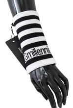Black White Wool DGMillennials Wristband Wrap Dolce & Gabbana