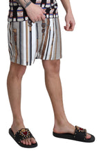 White Walking Stick Beachwear Shorts Swimshorts Dolce & Gabbana