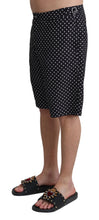 Black Polka Dots Beachwear Shorts Swimwear Dolce & Gabbana
