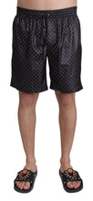 Black Polka Dot Print Beachwear Swimwear Dolce & Gabbana