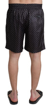 Black Polka Dot Print Beachwear Swimwear Dolce & Gabbana