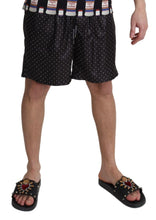 Black Polka Dot Print Beachwear Swimwear Dolce & Gabbana