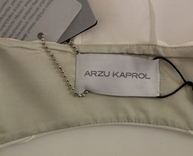 White Lashes Open Back Vest Jacket Arzu Kaprol