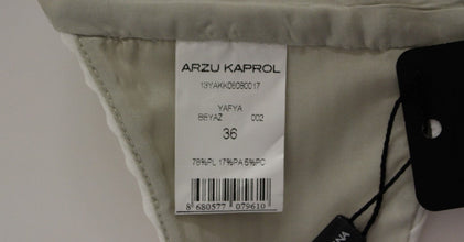 White Lashes Open Back Vest Jacket Arzu Kaprol