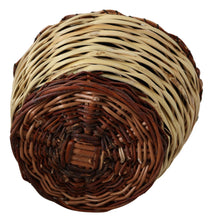 Beige Wood Wicker Rattan Basket Tote Bag Dolce & Gabbana