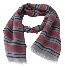 Multicolor Striped Wool Blend Unisex Neck Wrap Scarf Missoni