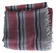 Multicolor Striped Wool Blend Unisex Neck Wrap Scarf Missoni