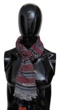 Multicolor Striped Wool Blend Unisex Neck Wrap Scarf Missoni