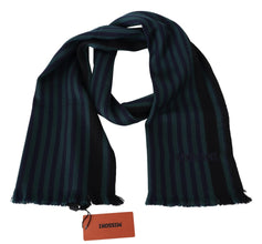 Multicolor Striped Wool Unisex Neck Wrap Shawl Missoni