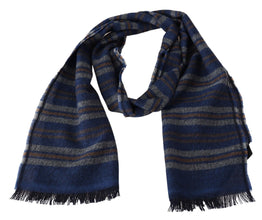 Multicolor Wool Striped Unisex Neck Wrap Shawl Missoni